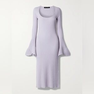 NWT PROENZA SCHOULER FLUTED RIB KNIT DRESS SIZE M